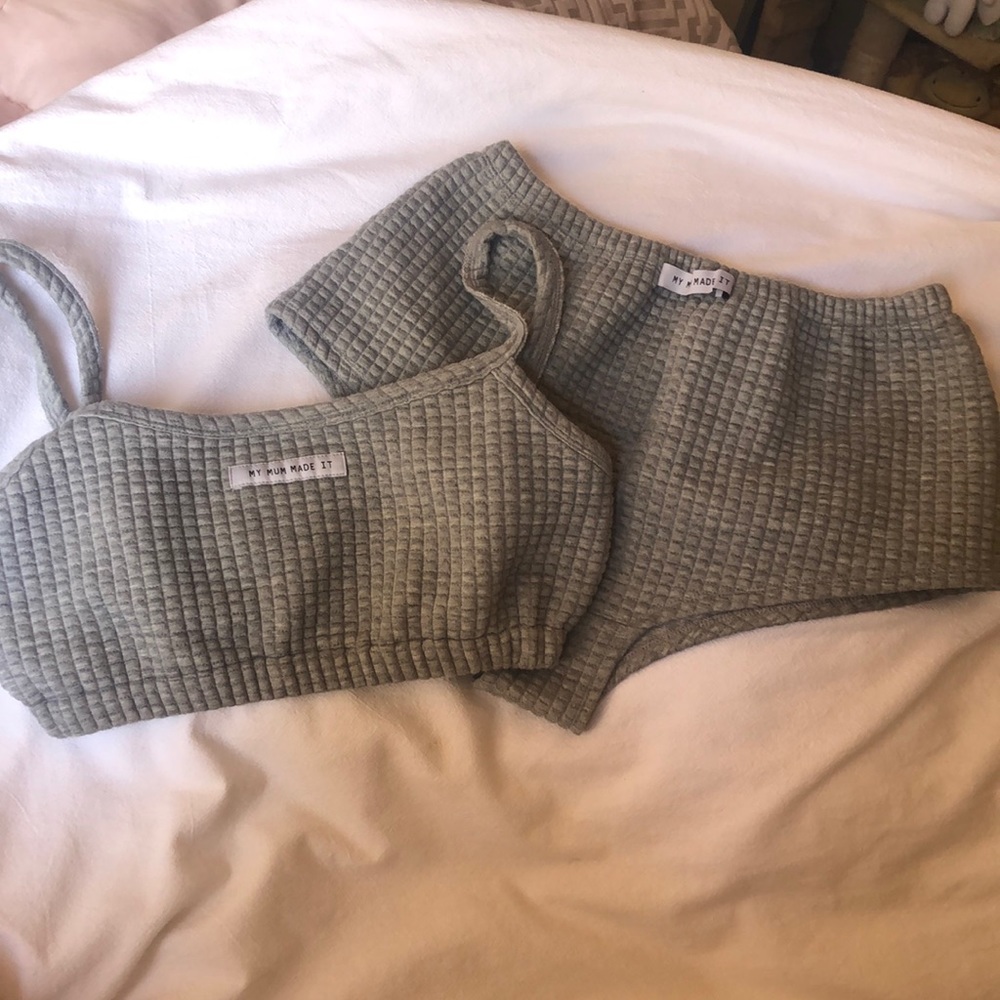 My Mum Made It Grey Knit set